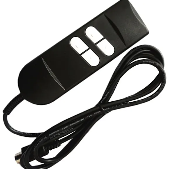 Elektrisk Recliner Stol Controller 4 Knapper 5 Pins Håndkontakt Apparat Justerbar Seng Løft Stol