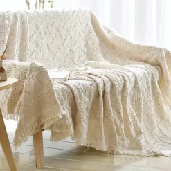Enkel sofasofa fuld dækning skridsikker dobbeltsæde sofasofa tæppe c