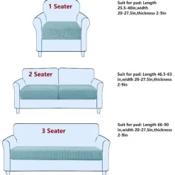Ensfarvet Sofabetræk LYS GRÅ 1-SÆDER 1-SÆDER Light Gray 1 Seater-1 Seater