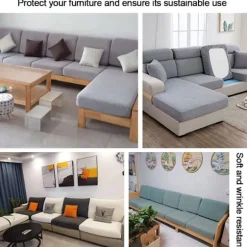 Ensfarvet Sofabetræk LYSEGRÅ 2 PERSONERS 2 PERSONERS Light Gray 2 Seater-2 Seater