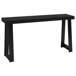 Entrébord - DUOKU - ZH619 - 140 cm - Sort - Opbevaring 2 niveauer Svart