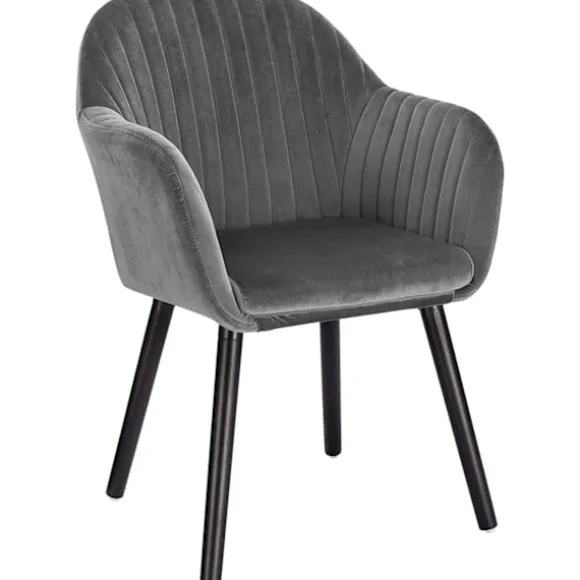 Ergonomisk spisestuestol Rootz - Komfortable siddepladser - Stilfulde møbler - Fløjlsbetrukket - Nem at samle - Støtter op til 120 kg - 81 cm x 40 cm | Fyndiq
