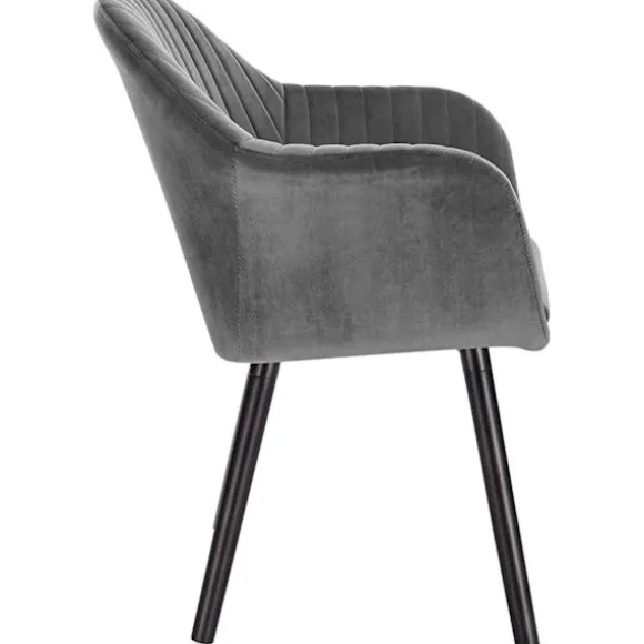 Ergonomisk spisestuestol Rootz - Komfortable siddepladser - Stilfulde møbler - Fløjlsbetrukket - Nem at samle - Støtter op til 120 kg - 81 cm x 40 cm | Fyndiq