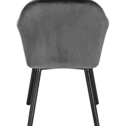 Ergonomisk spisestuestol Rootz - Komfortable siddepladser - Stilfulde møbler - Fløjlsbetrukket - Nem at samle - Støtter op til 120 kg - 81 cm x 40 cm | Fyndiq
