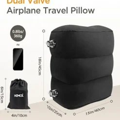 Ergonomisk Støtte Oppustelig Fodstøtte Pude til Lange Flyrejser, Bærbar Fodstøtte til Forskellige Scenarier med Blødt Flocking Materiale til Fly, Bil og | Fyndiq