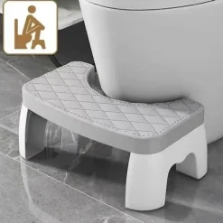 Ergonomisk toiletstol til voksne, børn, gravide kvinder - skridsikker, bærbar squat toilet med R