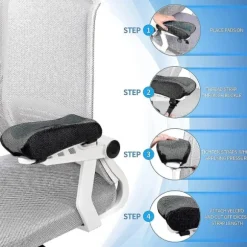 Ergonomiske Armlæn Puder til Kontorstol, Albue Støttepude til Computer, Spil og Skrivebordstole