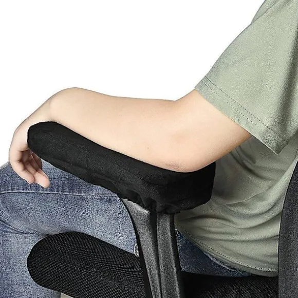 Ergonomiske Memory Foam Kontorstol Armlæns Puder, Komfortable Stole Armlænsbetræk Til Albuer Og Underarme Trykaflastningssæt Af 2