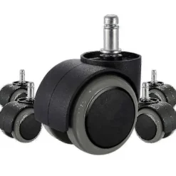 Erstatningshjul til IKEA kontorstole 5-pak 10mm x 22mm Stille Rullende Hjulssæt Universal Kraftige Drejehjul-FO-