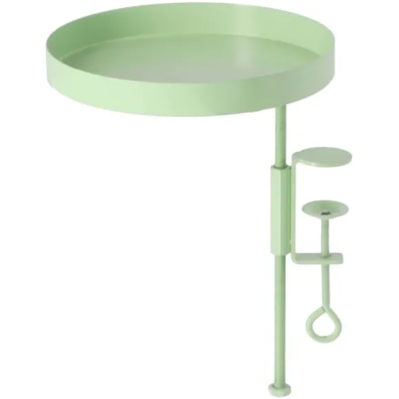 Esschert Design Plantebakke med klemme rund grøn M green 600