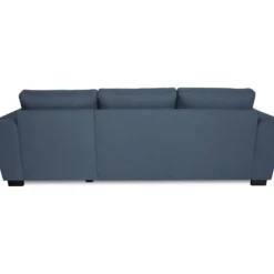 Fast vendbar 4-personers hjørnesofa - Blåt stof - L245 x D150 x H86 cm - HAMILTON - Fremstillet i Ukraine Blå