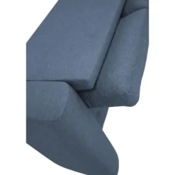 Fast vendbar 4-personers hjørnesofa - Blåt stof - L245 x D150 x H86 cm - HAMILTON - Fremstillet i Ukraine Blå