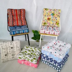 Firkantede sædehynder, ekstra tykke stolhynder, japansk stil tatami baldehynde Kontor Blød Meditere Overfyldt-d 45x45x10cm,