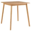 Firkantet bambus spisebord 70x70 cm til 2-4 personer