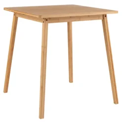 Firkantet bambus spisebord 70x70 cm til 2-4 personer