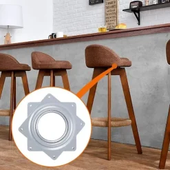 Firkantet Lazy Susan roterende platform 360 grader drejeskive