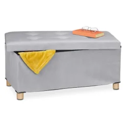 Fløjl skammel med bakke