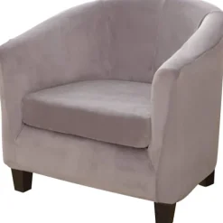 Fløjl Stof Badekarsstol Betræk, Høj Elastisk Lænestol Sofa Møbelbeskytter med Elastiske Hjørner til Din Stue Skranke Hotel