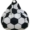 Fodbold-sækkestolbetræk til børn uden fyld, sækkestolbetræk til voksne, børnestørrelse - Stor opbevaring af tøjdyr 60x70cm Uden Fyld