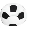 Fodbold-tema Oxford stof sækkestol betræk til børn, egnet til opbevaring af plysdyr. Fås i 3 farver - Hvid (80 cm) - Høj kvalitet.