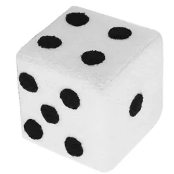 Fodskammel Blød Komfortabel Enkel Varm Robust Kubisk Skammel Til Hjemmet Dagligstue Soveværelse Hvid 20x20x20cm