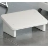 Fodskammel under bord Bænk polstret hvid, 50*30*15cm, 1 stk