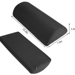 Fodstøtte med skridsikker bund for øget stabilitet, ergonomisk pude med åndbart mesh-betræk for komfort hele dagen, ideel til kontor og hjemmebrug