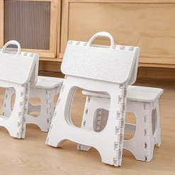 Foldbar bænk, plastik, holdbar og bærbar