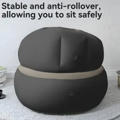 Foldbar Oppustelig Enkeltsofa | Pladsbesparende & Let at Bruge | Perfekt til Familiens Udendørsaktiviteter, Fremragende Gavevalg