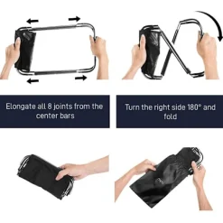 Foldbar Skammel, Mini - Sort Black