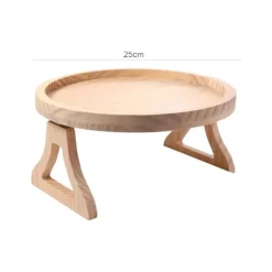 Foldbart bakke til sofaarmlæn, frugtbakke til sofa 25X25CM