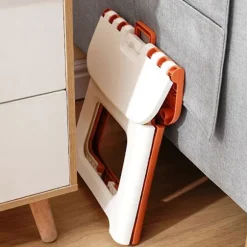 Foldeskammel Stabil Struktur med Håndtag God Bæreevne Bærbar Camping Vandrestol Hjemmetilbehør Orange