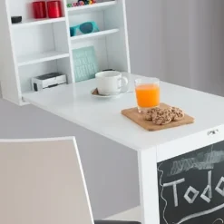 Foldevæg skrivebord - hvid - 50 x 155 x 93 cm White