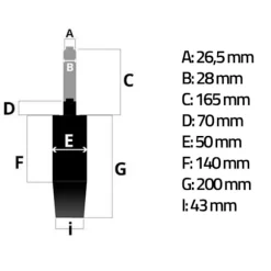 Forkromet pneumatisk lift til kontorstole_MGF