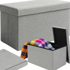 Fotpall / Sittpuff - 60x30cm Grey