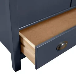 Garderobe - Bakke - 2 døre - 1 skuffe og hylde - Massiv grå fyr 89x50x170 cm Grå