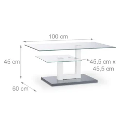 Glas sofabord