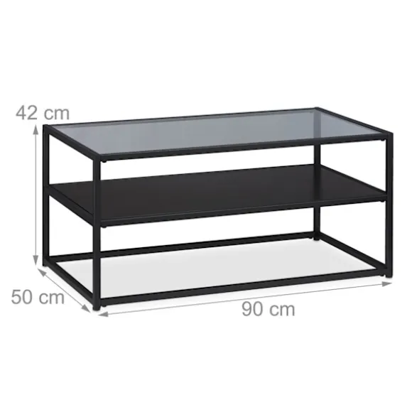 Glas sofabord