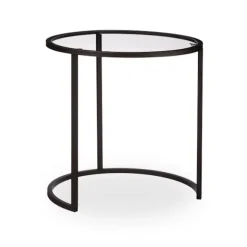 Glas sofabord sæt med 2 stk