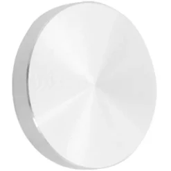 Glasplade adapter bordben, aluminium, rund, 50x8mm, sølv