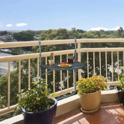 Grå Balkon Hængebord Sammenklappeligt