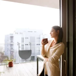 Grå Balkon Hængebord Sammenklappeligt