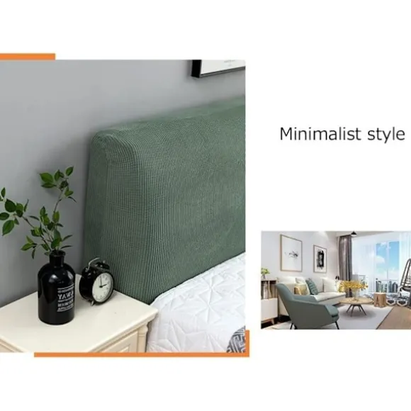 (Grøn, 140-160cm) Sengegavlbeskytter HAMON Sengegavlbetræk Solid Design Sengegavlbetræk Hussen Sengegavlbetræk Vaskbart Aftageligt Ensfarvet Soveværelse | Fyndiq