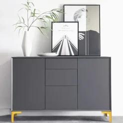 Guld-Sæt med 4 møbelben Belastning op til 800 kg, 10 cm moderne trekantformet metalbordben, hårnålesmøbelben til skab, sofa