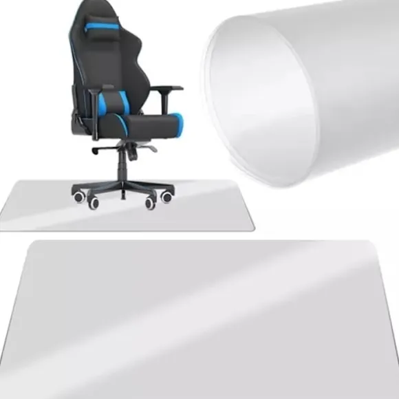 Gulvbeskyttelsesmåtte til Stol / Stolunderlag - 90x130cm Transparent Transparent