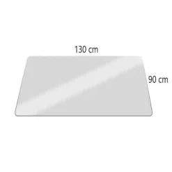Gulvbeskyttelsesmåtte til Stol / Stolunderlag - 90x130cm Transparent Transparent