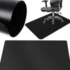 Gulvbeskyttelsesmåtte til Stol / Stolemåtte - 100x140cm Black