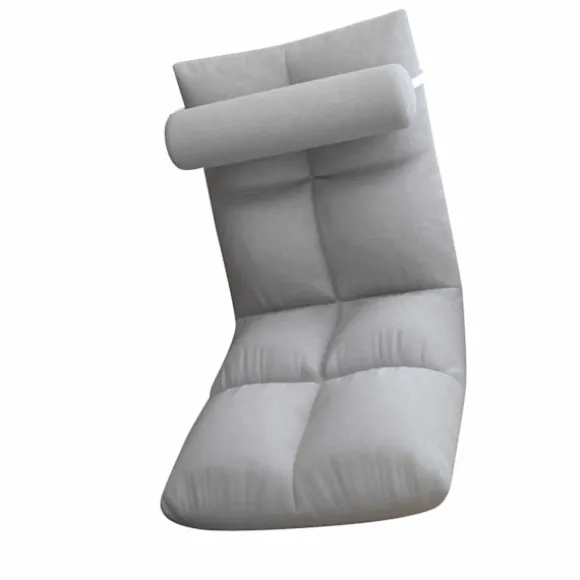 Gulvstol med ryglæn Foldbar Sofa Stol Sleeper Bed Sofa Lænestol Gulv Gaming Stol Meditationsstol til voksne Grå