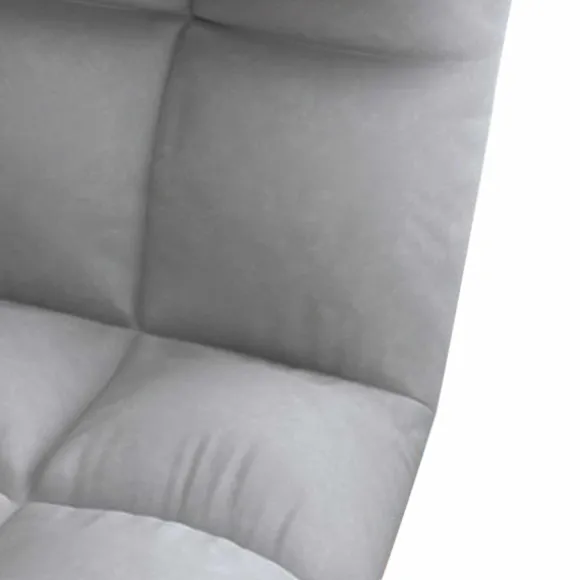 Gulvstol med ryglæn Foldbar Sofa Stol Sleeper Bed Sofa Lænestol Gulv Gaming Stol Meditationsstol til voksne Grå