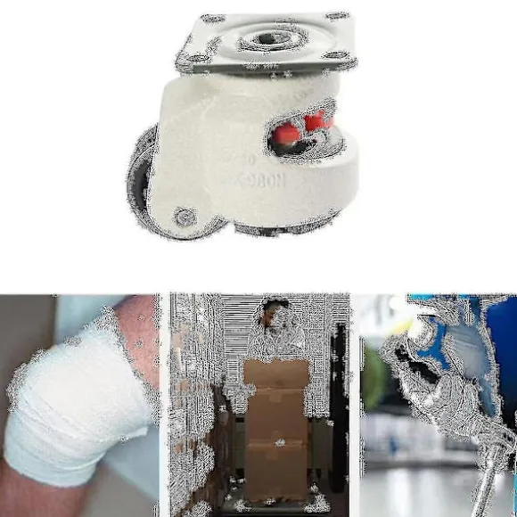 Gummifod 40f Fodniveaujusteringsudstyr Vognhjul 60 kg Bæreevne Møbelnivellering R